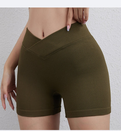 Ribbed V waist hot pants