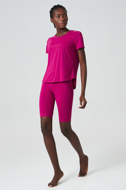 Matching T shirt and biker shorts set