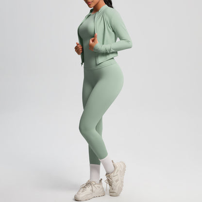 Three piece Jacket, top and leggings set