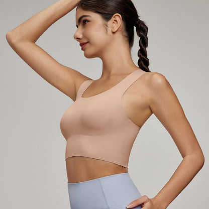 Cross back sports bra