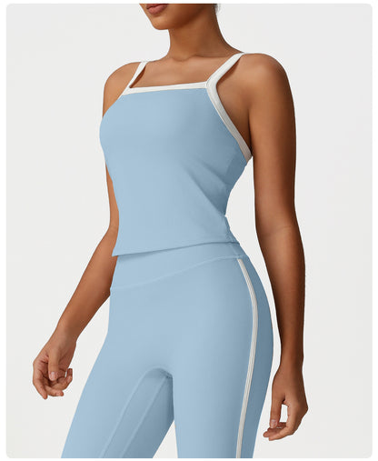 Contrast strap vest