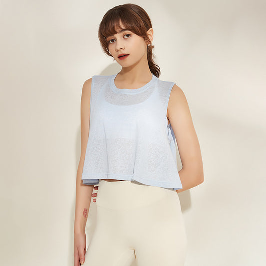 Loose fitting sleeveless top