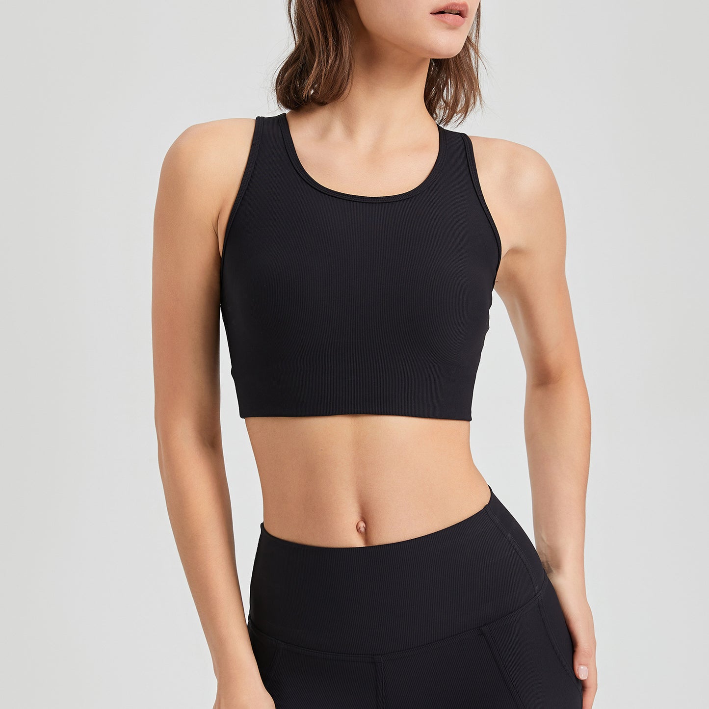 Seamless high support bra