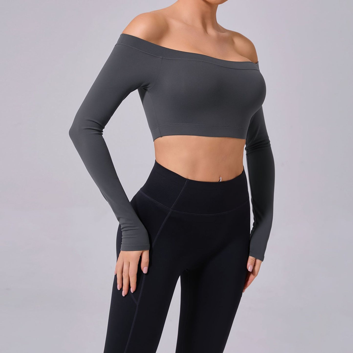 Off shoulder full sleeve top
