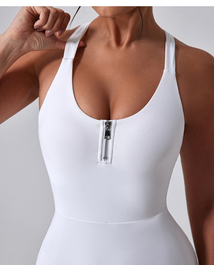 Zip front fitness dress
