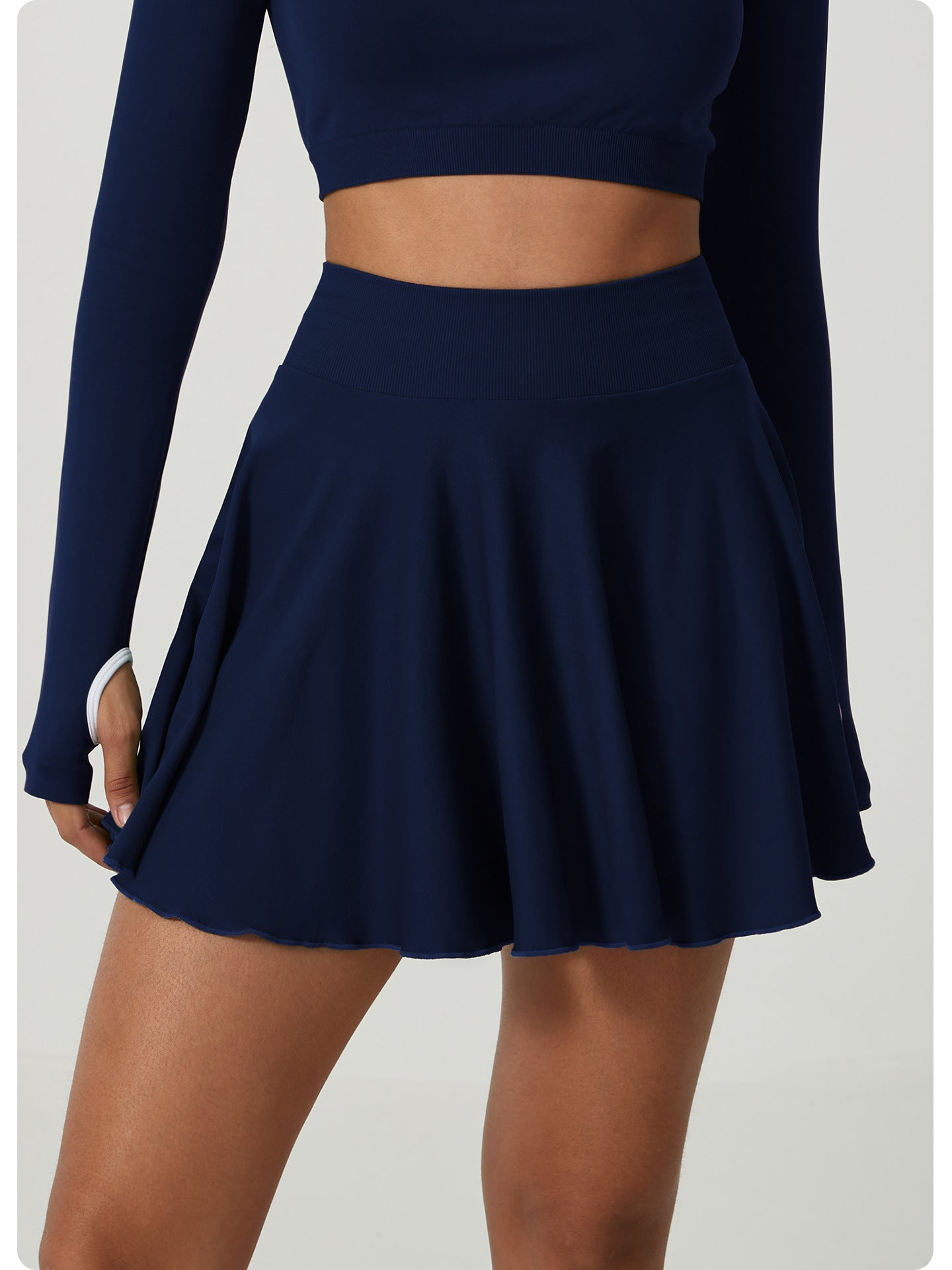 High waist tennis skirt