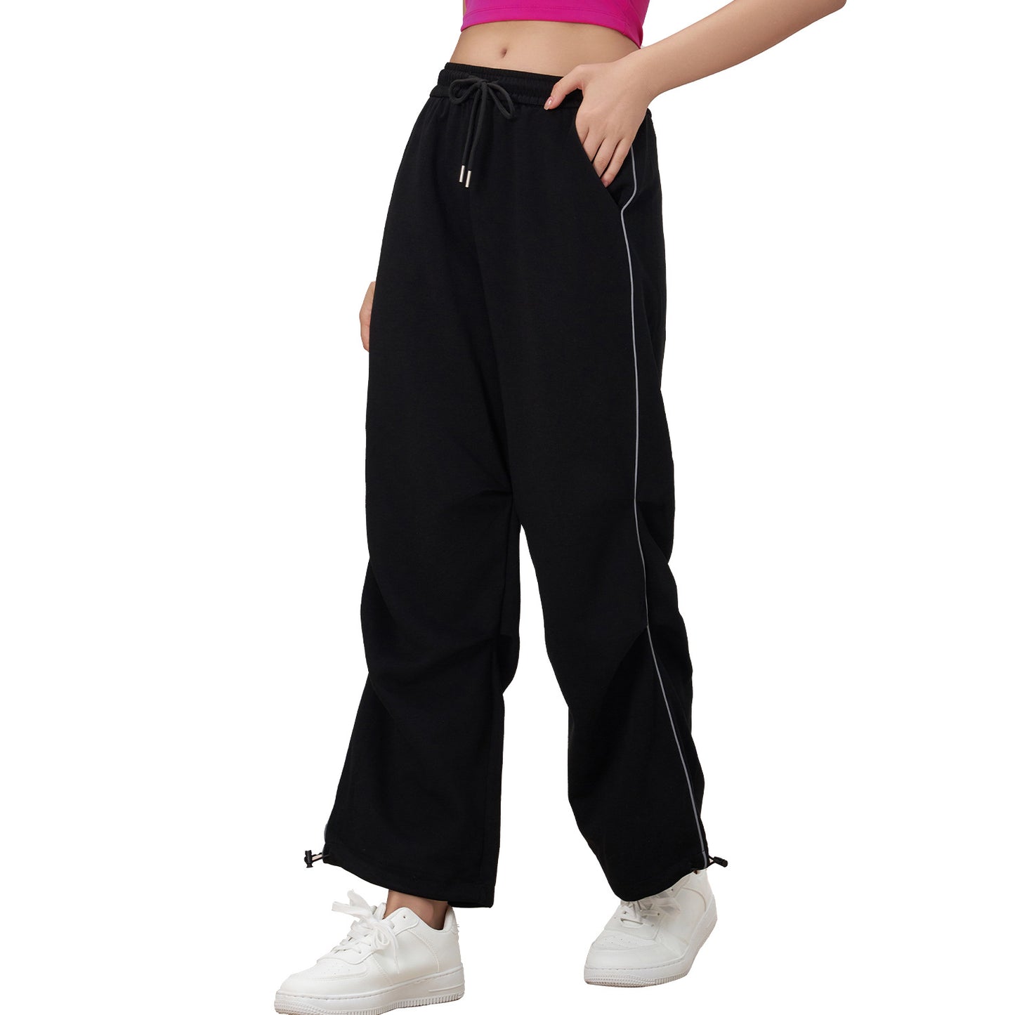 Straight leg baggy trousers