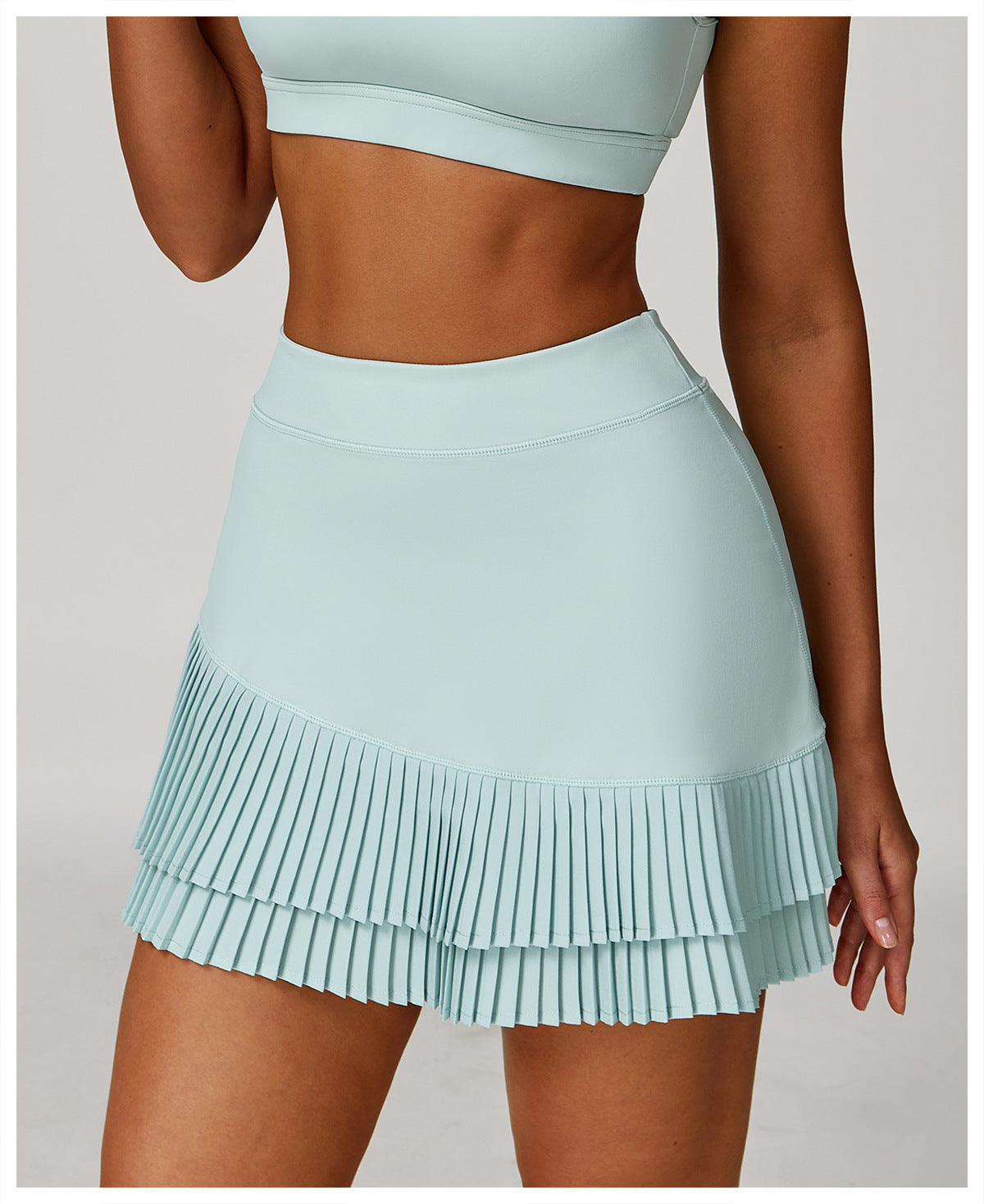 Pleated tennis skort