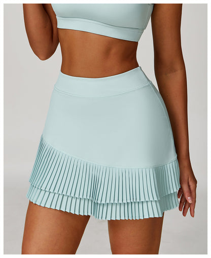 Pleated tennis skort