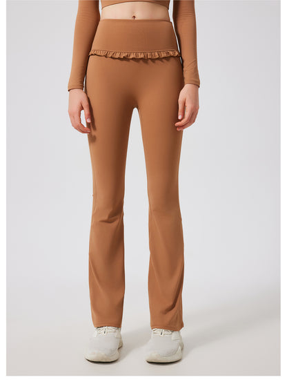 Ruffled Skinny Trousers