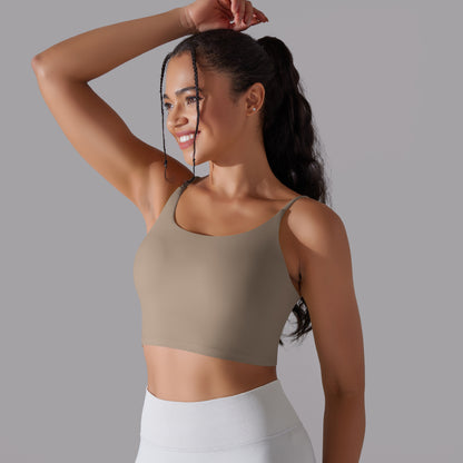 Seamless medium support sports bra