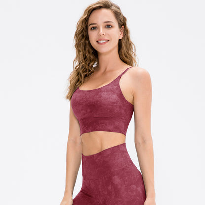 Printed medium support bra