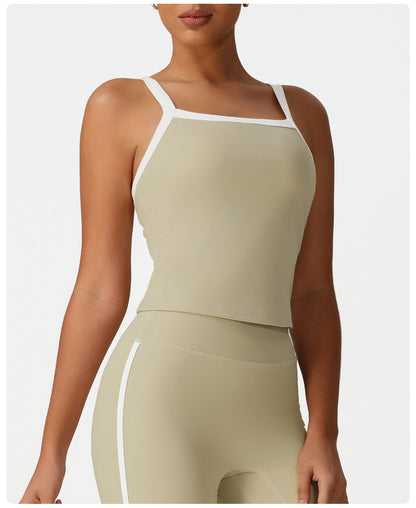 Contrast strap vest