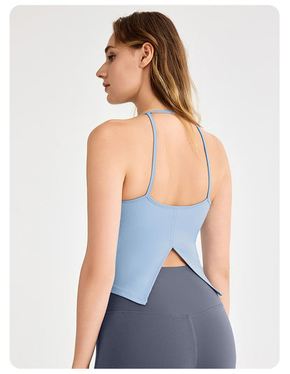 Light support back slit vest