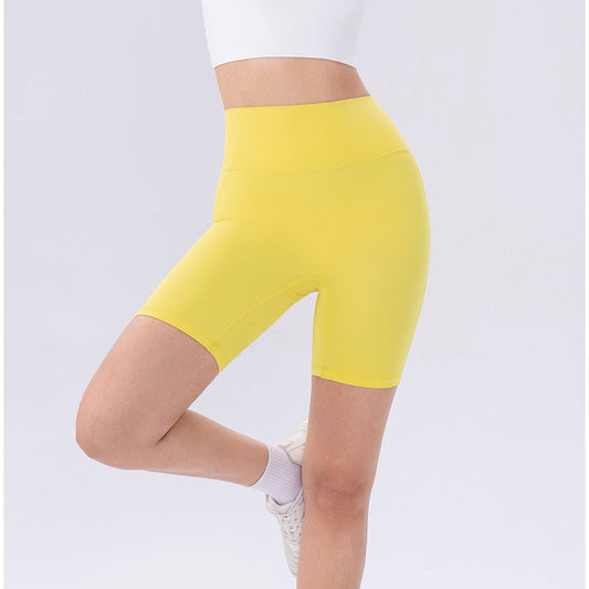 High rise biker shorts