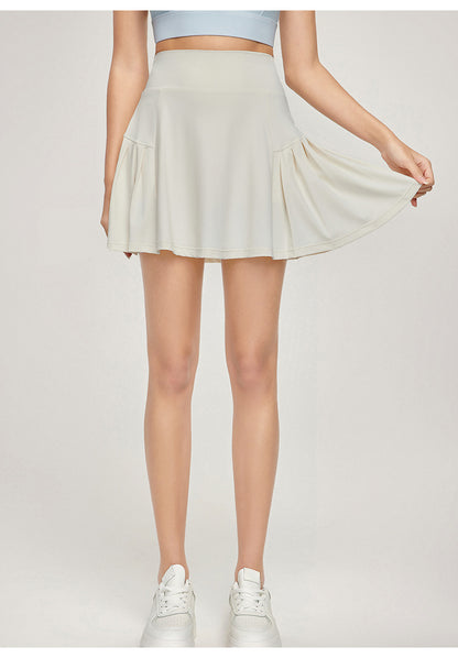 Side pleat fitness skort