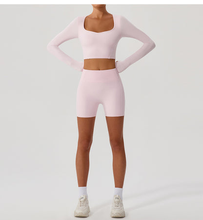 Full sleeve cropped top