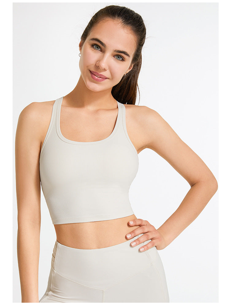 Rib cropped vest