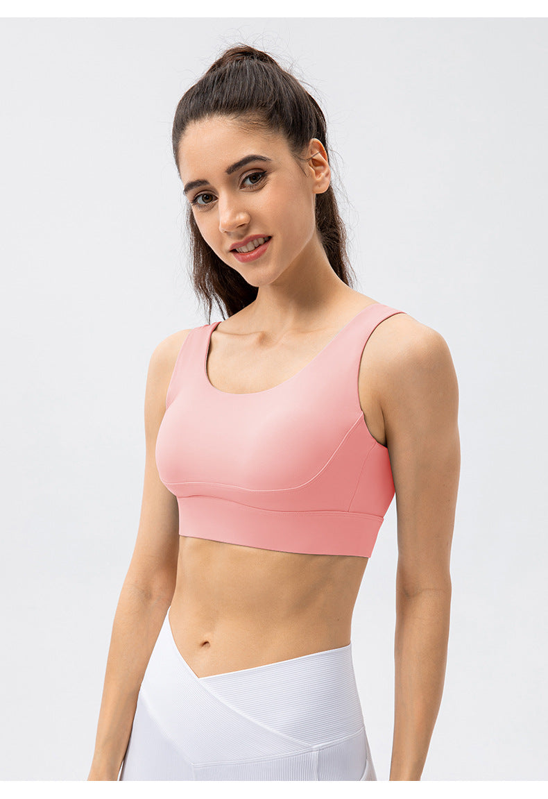 Cross back sports bra