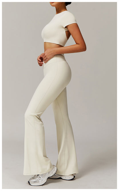 Short sleeve cropped top