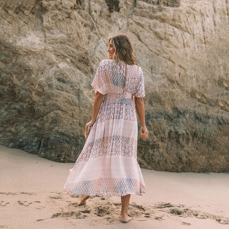 Printed beach cover up