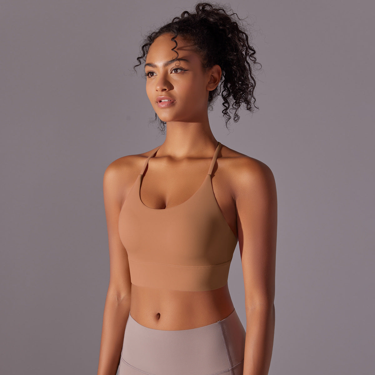 Seamless padded bra