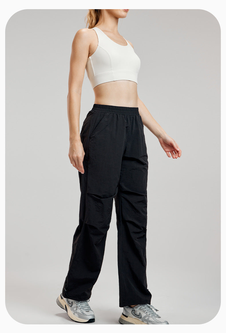 Straight leg  trousers with pockets
