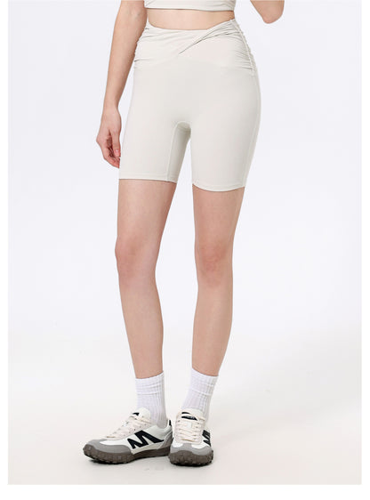 Nude Feel Pleated waist shorts