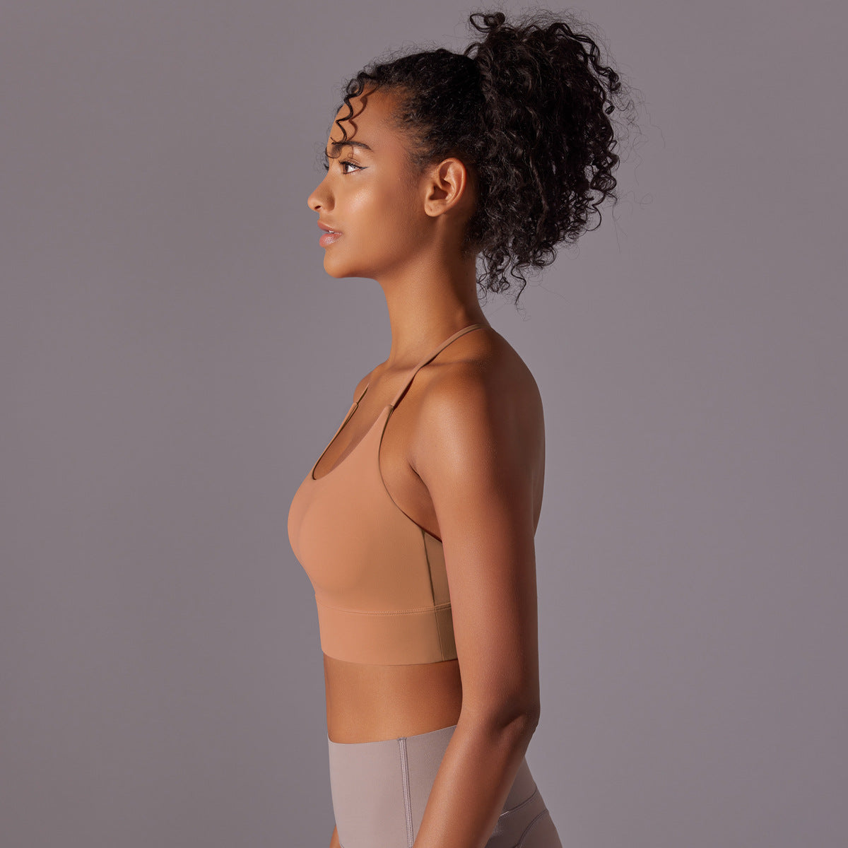 Seamless padded bra