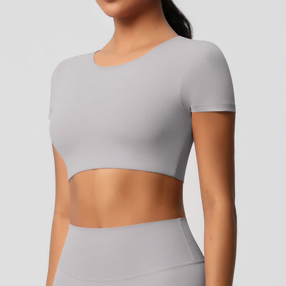 Short sleeve cropped top