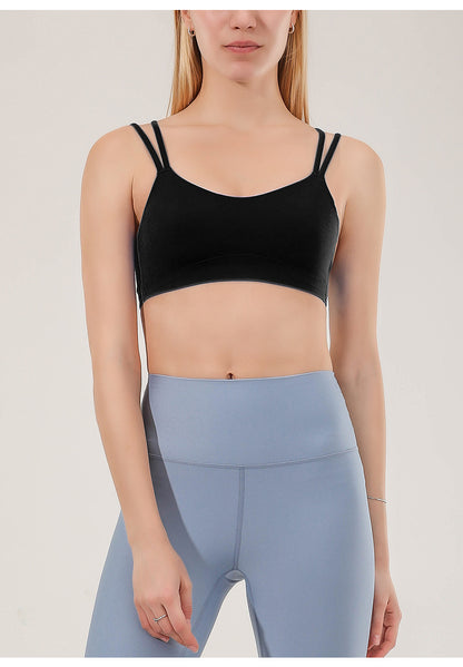 Double strap sports bra