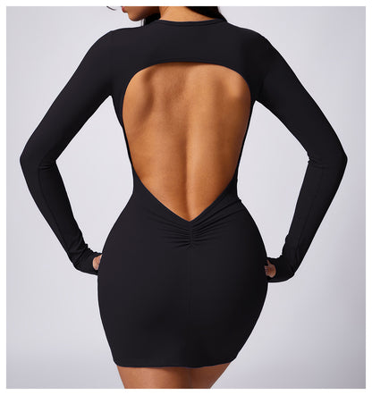 Open back dress