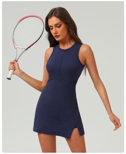 Zip front dress