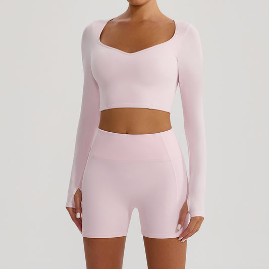 Full sleeve cropped top