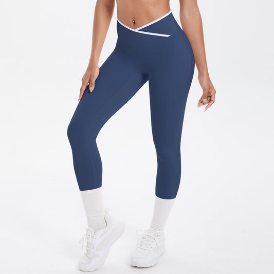 Cross waist leggings