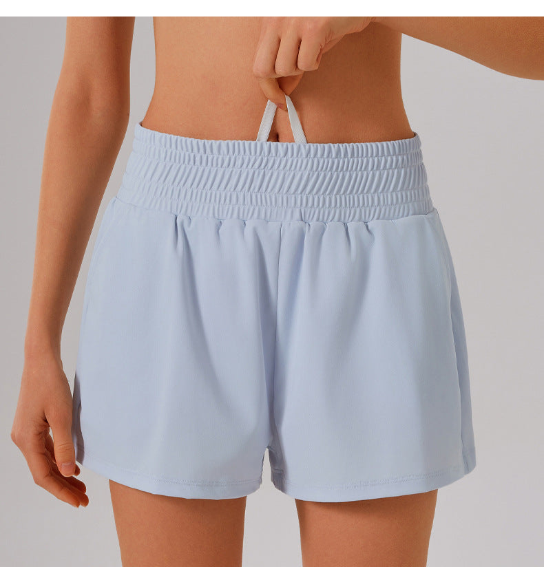 Quick dry running shorts with pockets
