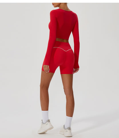 Full sleeve cropped top