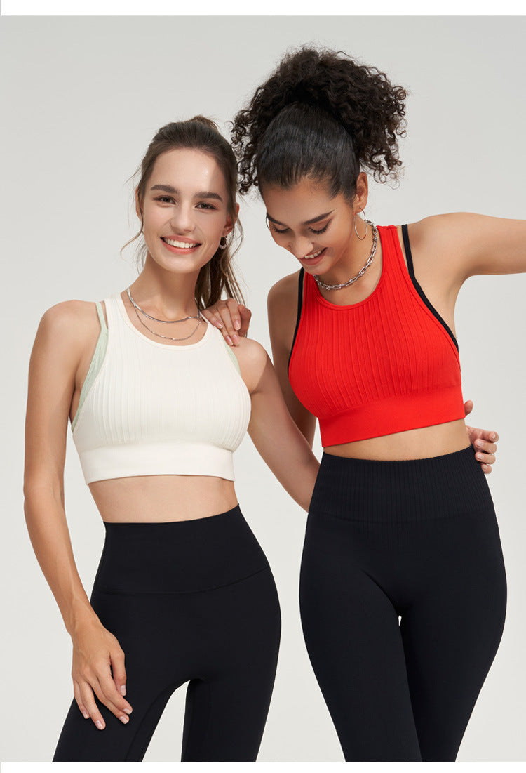 Two colour sports bra