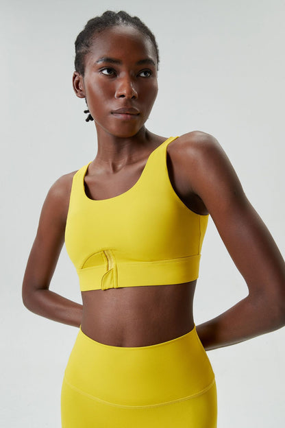 Seamless high support sports bra