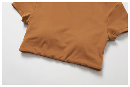 Short sleeve cropped top