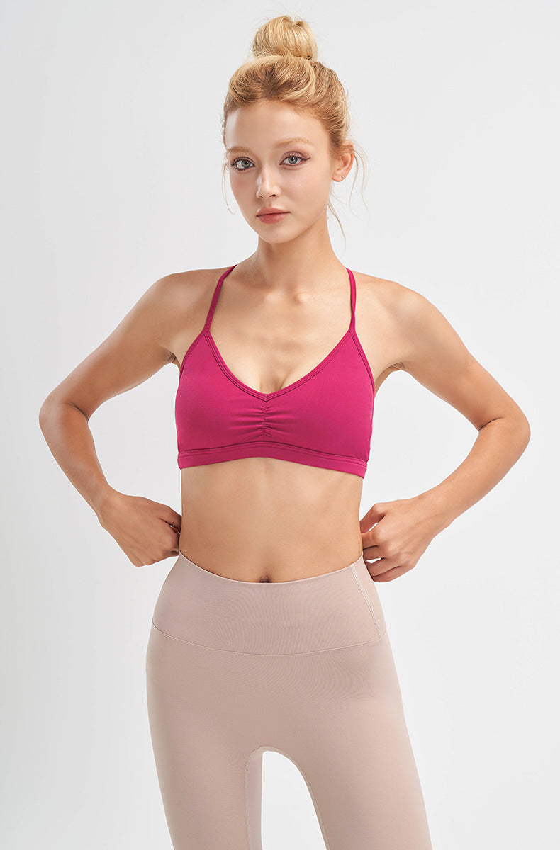 Spaghetti Strap Back sports bra