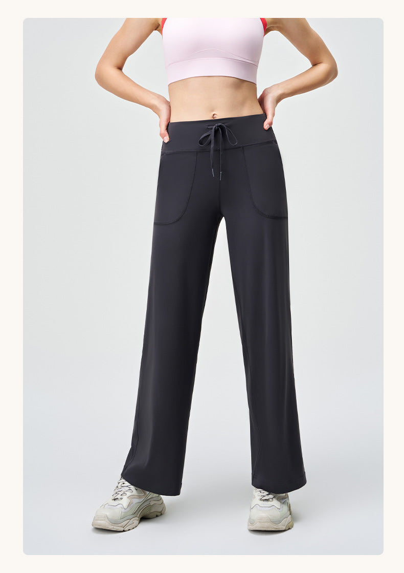 Straight leg trousers