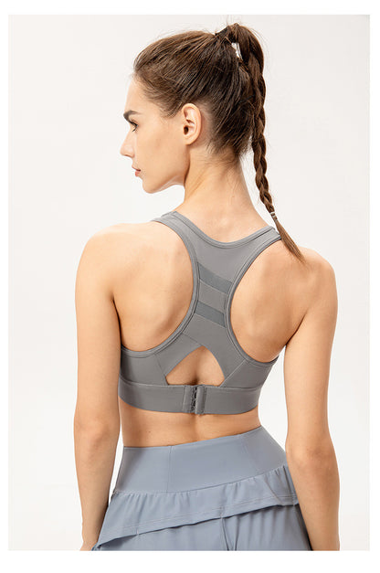 Cut out back sports bra