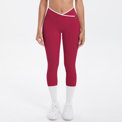 Cross waist leggings