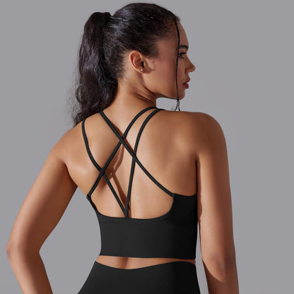 Cross Bra-Pure Black