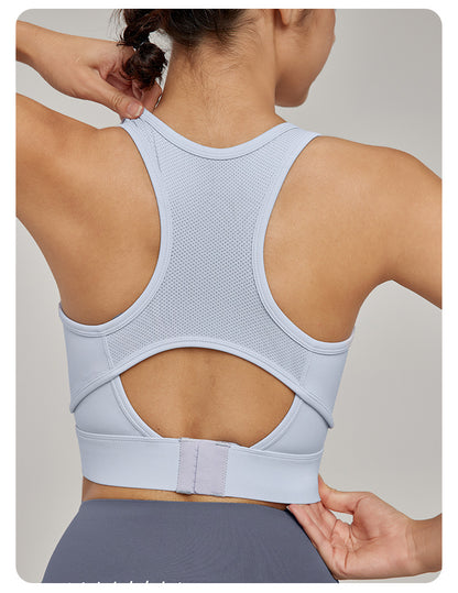 Cut out back sports bra