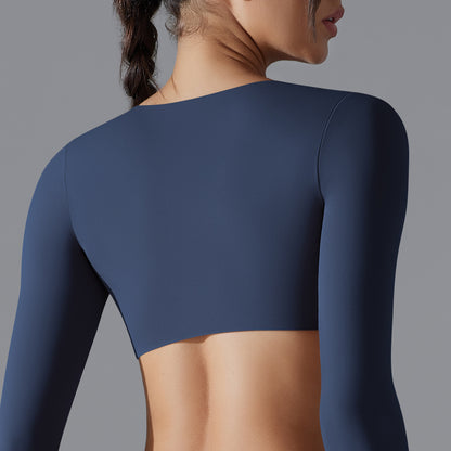 Twisted front full sleeve top