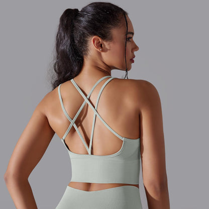 Cross Bra-Light Gray