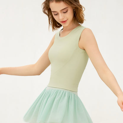 Rib sleeveless vest