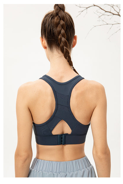 Cut out back sports bra